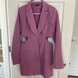 Zara - Cut out blazer dress, lilac